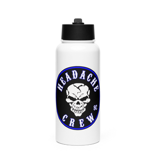 Headache crew 28675276 Stainless Steel Water Bottle with a Straw Lid