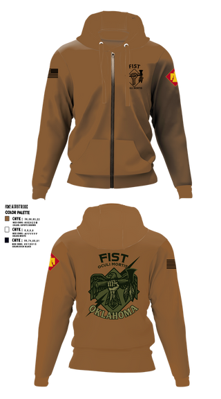 Zip Hoodie, HHB 160th FIST, Army, Teamtime, Team time, sublimation, custom sports apparel, team uniforms, spirit wear, spiritwear, sports uniforms, custom shirts, team store, custom team store, fundraiser sports, apparel fundraiser