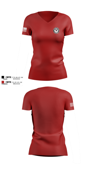 Womens Short Sleeve Vneck Shirt, Kankakee Twp Fire, , Teamtime, Team time, sublimation, custom sports apparel, team uniforms, spirit wear, spiritwear, sports uniforms, custom shirts, team store, custom team store, fundraiser sports, apparel fundraiser