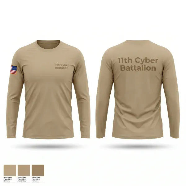 Long Sleeve Performance Shirt, 11th Cyber Battalion, Army, Teamtime, Team time, sublimation, custom sports apparel, team uniforms, spirit wear, spiritwear, sports uniforms, custom shirts, team store, custom team store, fundraiser sports, apparel fundraiser