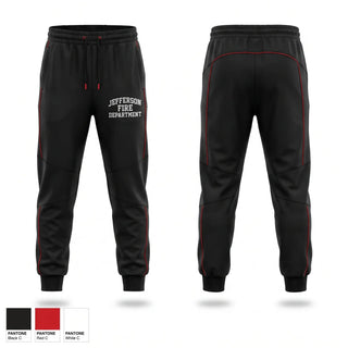 Sweatpants, Jefferson Fire Department, Fire Department, Teamtime, Team time, sublimation, custom sports apparel, team uniforms, spirit wear, spiritwear, sports uniforms, custom shirts, team store, custom team store, fundraiser sports, apparel fundraiser