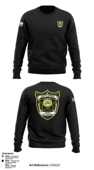 Crew Neck Sweatshirt, Explorer Post 2247, , Teamtime, Team time, sublimation, custom sports apparel, team uniforms, spirit wear, spiritwear, sports uniforms, custom shirts, team store, custom team store, fundraiser sports, apparel fundraiser