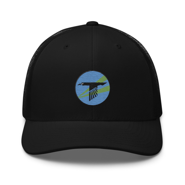 World Famous Black Ravens 41628241 Retro Trucker Hat | Yupoong 6606