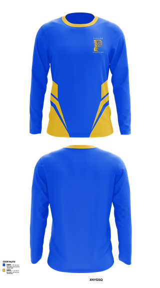 Long Sleeve Performance Shirt, Parlier Panthers Wrestling, Wrestling, Teamtime, Team time, sublimation, custom sports apparel, team uniforms, spirit wear, spiritwear, sports uniforms, custom shirts, team store, custom team store, fundraiser sports, apparel fundraiser
