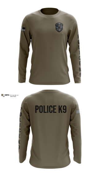 Long Sleeve Performance Shirt, Roy Cit Police K9, Police, Teamtime, Team time, sublimation, custom sports apparel, team uniforms, spirit wear, spiritwear, sports uniforms, custom shirts, team store, custom team store, fundraiser sports, apparel fundraiser