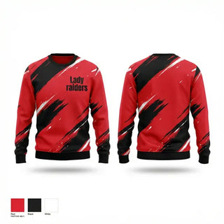 Crew Neck Sweatshirt, Lady raiders, Softball, Teamtime, Team time, sublimation, custom sports apparel, team uniforms, spirit wear, spiritwear, sports uniforms, custom shirts, team store, custom team store, fundraiser sports, apparel fundraiser