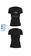 Overhills High School Basketball 959585 Women's Short Sleeve V-neck Shirt - 37