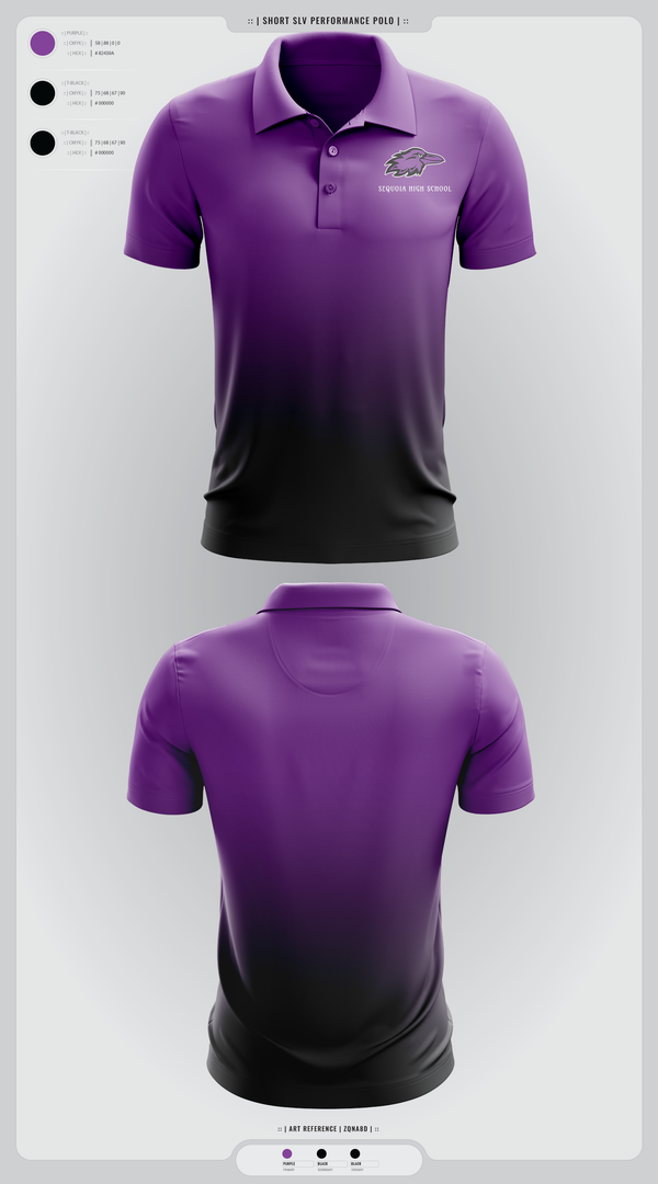 Short Sleeve Performance Polo, Sequoia High School, , Teamtime, Team time, sublimation, custom sports apparel, team uniforms, spirit wear, spiritwear, sports uniforms, custom shirts, team store, custom team store, fundraiser sports, apparel fundraiser
