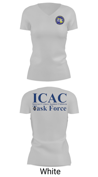 Womens Short Sleeve Vneck Shirt, Internet Crimes Against Children Task Force, Police, Teamtime, Team time, sublimation, custom sports apparel, team uniforms, spirit wear, spiritwear, sports uniforms, custom shirts, team store, custom team store, fundraiser sports, apparel fundraiser