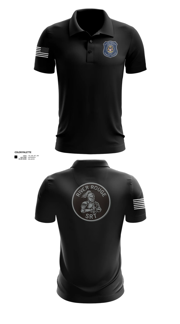 Short Sleeve Performance Polo, River Rouge Police Special Response Team, Police, Teamtime, Team time, sublimation, custom sports apparel, team uniforms, spirit wear, spiritwear, sports uniforms, custom shirts, team store, custom team store, fundraiser sports, apparel fundraiser