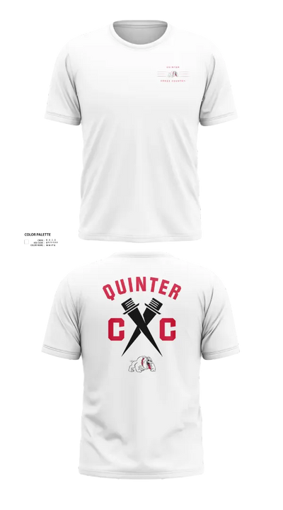 Quinter Bulldogs 74495795 Short Sleeve Performance Shirt - 22
