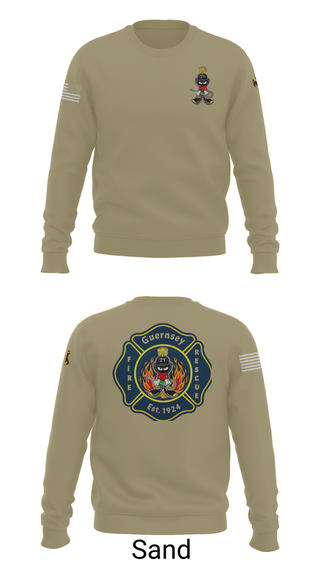 Crew Neck Sweatshirt, Guernsey Fire & Rescue, , Teamtime, Team time, sublimation, custom sports apparel, team uniforms, spirit wear, spiritwear, sports uniforms, custom shirts, team store, custom team store, fundraiser sports, apparel fundraiser
