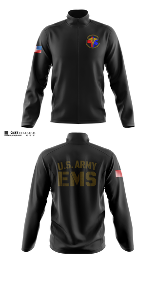 Fleece Jacket, U.S. ARMY EMS, EMS/EMT, Teamtime, Team time, sublimation, custom sports apparel, team uniforms, spirit wear, spiritwear, sports uniforms, custom shirts, team store, custom team store, fundraiser sports, apparel fundraiser