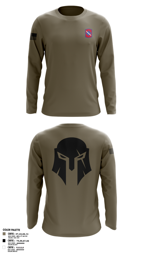 Long Sleeve Performance Shirt, C TRP 1-134th, , Teamtime, Team time, sublimation, custom sports apparel, team uniforms, spirit wear, spiritwear, sports uniforms, custom shirts, team store, custom team store, fundraiser sports, apparel fundraiser