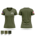 1st Civil Engineering Squadron Women's Short Sleeve V-neck Shirt - 1