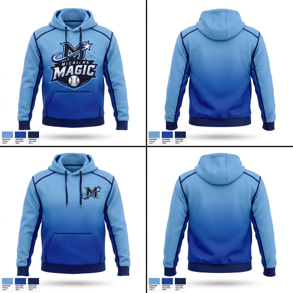 Hoodie, Michiana Magic, Baseball, Teamtime, Team time, sublimation, custom sports apparel, team uniforms, spirit wear, spiritwear, sports uniforms, custom shirts, team store, custom team store, fundraiser sports, apparel fundraiser