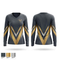 Vector Athletics Women's Long Sleeve V-neck Shirt - 1