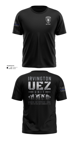 Short Sleeve Performance Shirt, Irvington UEZ, Police, Teamtime, Team time, sublimation, custom sports apparel, team uniforms, spirit wear, spiritwear, sports uniforms, custom shirts, team store, custom team store, fundraiser sports, apparel fundraiser