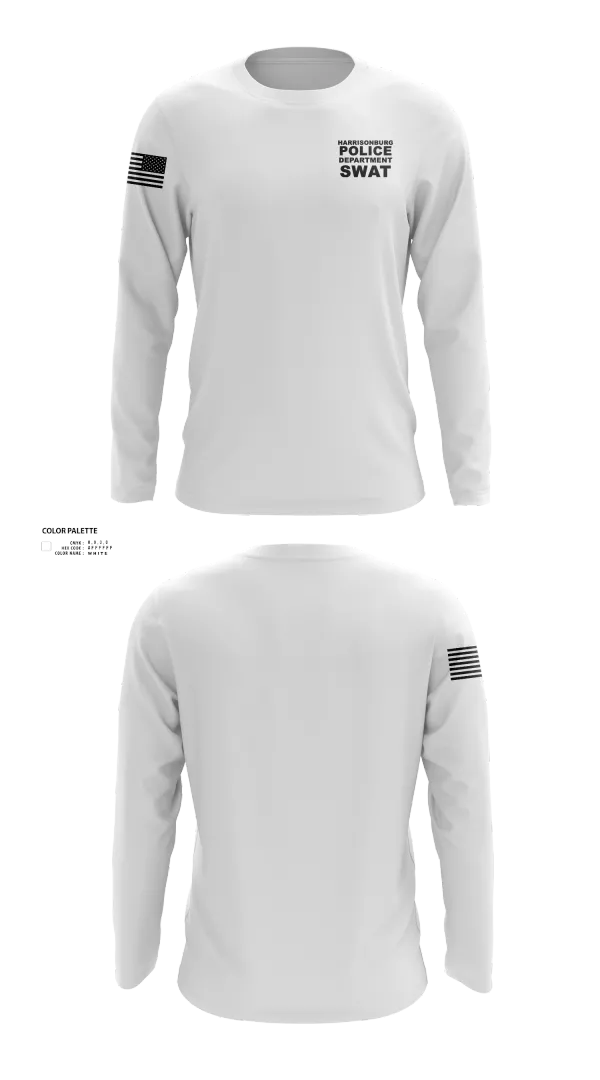 Long Sleeve Performance Shirt, Harrisonburg Police Department SWAT, , Teamtime, Team time, sublimation, custom sports apparel, team uniforms, spirit wear, spiritwear, sports uniforms, custom shirts, team store, custom team store, fundraiser sports, apparel fundraiser