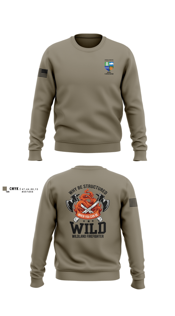 Crew Neck Sweatshirt, N.Bryan, Fire Department, Teamtime, Team time, sublimation, custom sports apparel, team uniforms, spirit wear, spiritwear, sports uniforms, custom shirts, team store, custom team store, fundraiser sports, apparel fundraiser