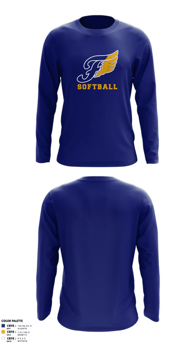 Fluvanna Middle School Softball 32439267 Long Sleeve Performance Shirt 6
