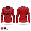 Red Raiders Women's Long Sleeve V-neck Shirt - 1