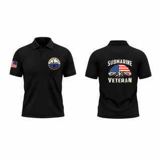 Short Sleeve Performance Polo, USS ALBANY SSN753, Navy, Teamtime, Team time, sublimation, custom sports apparel, team uniforms, spirit wear, spiritwear, sports uniforms, custom shirts, team store, custom team store, fundraiser sports, apparel fundraiser
