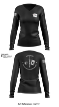 ACE  Women's Long Sleeve V-neck Shirt - 4