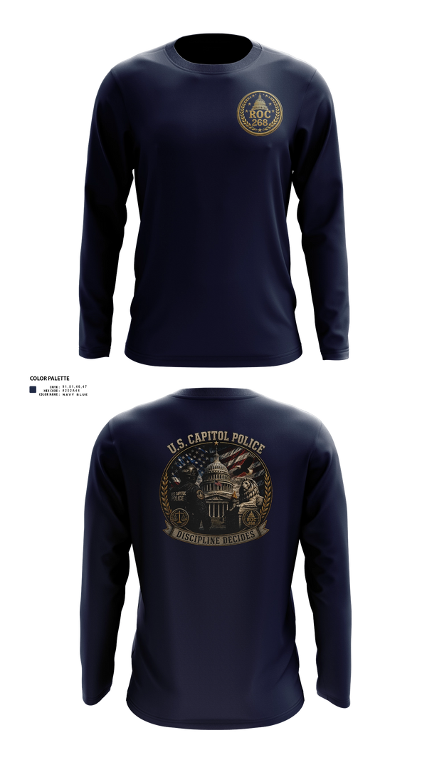 Long Sleeve Performance Shirt, USCP ROC 268, Police, Teamtime, Team time, sublimation, custom sports apparel, team uniforms, spirit wear, spiritwear, sports uniforms, custom shirts, team store, custom team store, fundraiser sports, apparel fundraiser