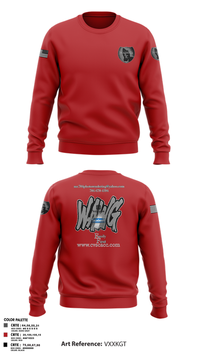 WeAllWeGot~Family First 22026589 Crew Neck Sweatshirt - 25