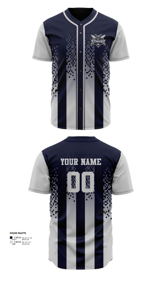 Full Button Baseball Jersey, STINGERZ, Baseball, Teamtime, Team time, sublimation, custom sports apparel, team uniforms, spirit wear, spiritwear, sports uniforms, custom shirts, team store, custom team store, fundraiser sports, apparel fundraiser