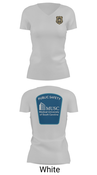 Womens Short Sleeve Vneck Shirt, MUSC POLICE, Police, Teamtime, Team time, sublimation, custom sports apparel, team uniforms, spirit wear, spiritwear, sports uniforms, custom shirts, team store, custom team store, fundraiser sports, apparel fundraiser