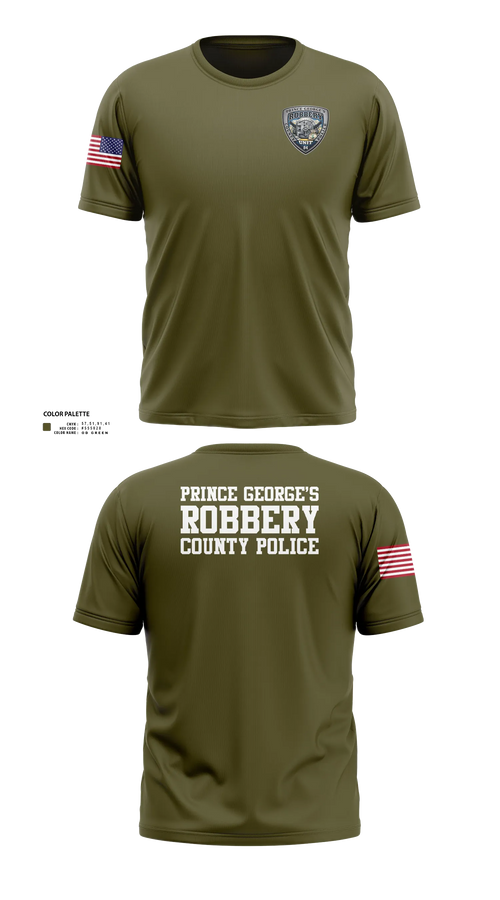 Old School Cotton Feel Shirt, Prince George's County Police Robbery Unit, Police, Teamtime, Team time, sublimation, custom sports apparel, team uniforms, spirit wear, spiritwear, sports uniforms, custom shirts, team store, custom team store, fundraiser sports, apparel fundraiser
