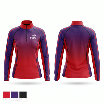 Lady Bucks Quarter Zip Jacket - 1