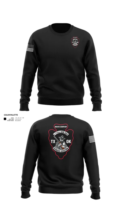 B CO 1-114TH AVN S&S 16112199 Crew Neck Sweatshirt - 21