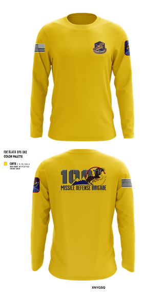 Long Sleeve Performance Shirt, 100th Missile Defense Brigade, , Teamtime, Team time, sublimation, custom sports apparel, team uniforms, spirit wear, spiritwear, sports uniforms, custom shirts, team store, custom team store, fundraiser sports, apparel fundraiser