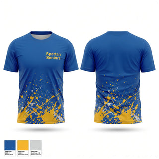 Short Sleeve Performance Shirt, Spartan Seniors, Cross Country, Teamtime, Team time, sublimation, custom sports apparel, team uniforms, spirit wear, spiritwear, sports uniforms, custom shirts, team store, custom team store, fundraiser sports, apparel fundraiser