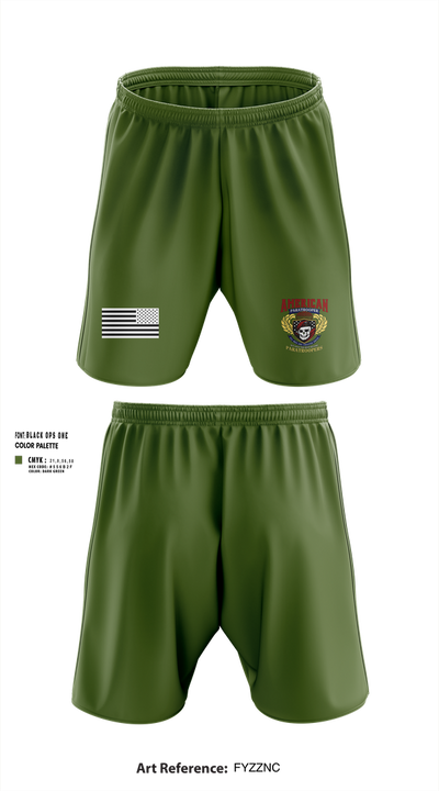 25th Infantry Division 14391310 Athletic Shorts With Pockets - 2