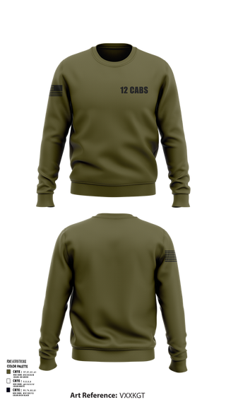 Crew Neck Sweatshirt, 12 CABS, , Teamtime, Team time, sublimation, custom sports apparel, team uniforms, spirit wear, spiritwear, sports uniforms, custom shirts, team store, custom team store, fundraiser sports, apparel fundraiser