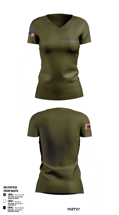 Womens Short Sleeve Vneck Shirt, SkyBridge Aviation, , Teamtime, Team time, sublimation, custom sports apparel, team uniforms, spirit wear, spiritwear, sports uniforms, custom shirts, team store, custom team store, fundraiser sports, apparel fundraiser
