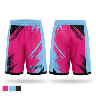 Athletic Shorts With Pockets, Bombers Elite, Softball, Teamtime, Team time, sublimation, custom sports apparel, team uniforms, spirit wear, spiritwear, sports uniforms, custom shirts, team store, custom team store, fundraiser sports, apparel fundraiser