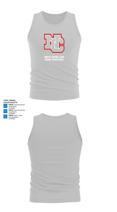 North Central High School Basketball 21747682 Tank Top - 13
