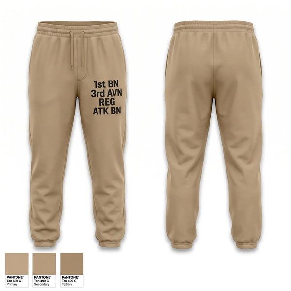 Sweatpants, 1st BN, 3rd AVN REG ATK BN, Army, Teamtime, Team time, sublimation, custom sports apparel, team uniforms, spirit wear, spiritwear, sports uniforms, custom shirts, team store, custom team store, fundraiser sports, apparel fundraiser