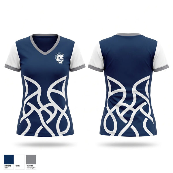 Womens Short Sleeve Vneck Shirt, Yuma high criminals, , Teamtime, Team time, sublimation, custom sports apparel, team uniforms, spirit wear, spiritwear, sports uniforms, custom shirts, team store, custom team store, fundraiser sports, apparel fundraiser