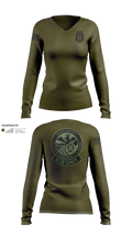 MDWFP K9 21939837 Women's Long Sleeve V-neck Shirt - 201