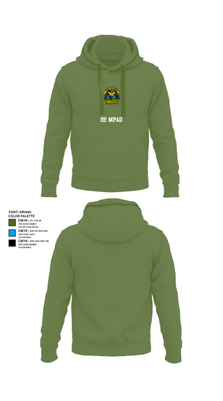 Hoodie, 22 MPAD, , Teamtime, Team time, sublimation, custom sports apparel, team uniforms, spirit wear, spiritwear, sports uniforms, custom shirts, team store, custom team store, fundraiser sports, apparel fundraiser