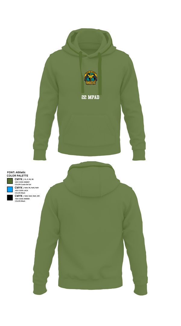 Hoodie, 22 MPAD, , Teamtime, Team time, sublimation, custom sports apparel, team uniforms, spirit wear, spiritwear, sports uniforms, custom shirts, team store, custom team store, fundraiser sports, apparel fundraiser
