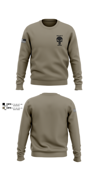 Crew Neck Sweatshirt, 330th MP Co, National Guard, Teamtime, Team time, sublimation, custom sports apparel, team uniforms, spirit wear, spiritwear, sports uniforms, custom shirts, team store, custom team store, fundraiser sports, apparel fundraiser