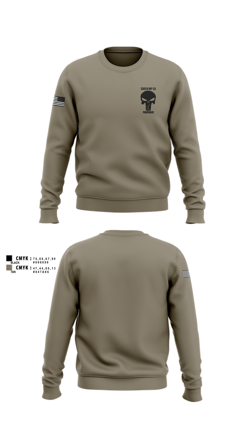 Crew Neck Sweatshirt, 330th MP Co, National Guard, Teamtime, Team time, sublimation, custom sports apparel, team uniforms, spirit wear, spiritwear, sports uniforms, custom shirts, team store, custom team store, fundraiser sports, apparel fundraiser