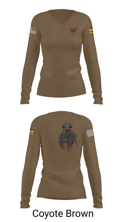 Repair division 53325432 Women's Long Sleeve V-neck Shirt - 16